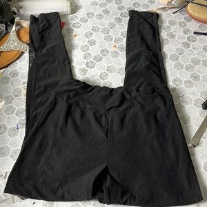 No Boundaries Small Black Elastic Waist Pull On Sheer Cut Out Skinny Leggings